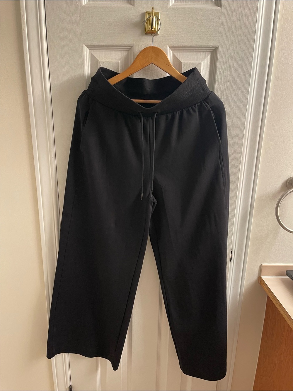 Old Navy Black Wide Leg Drawstring Pants NWOT